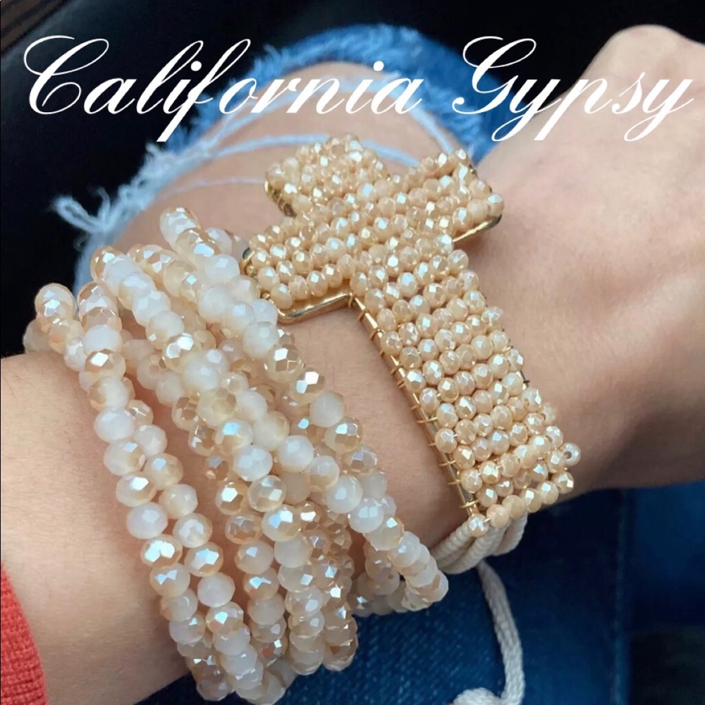 Boho Iridescent Beaded Tassel Bracelet🎉 - Picture 2 of 4